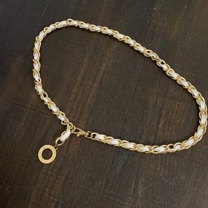 VTG Michael Kors Fabric and Chain Belt